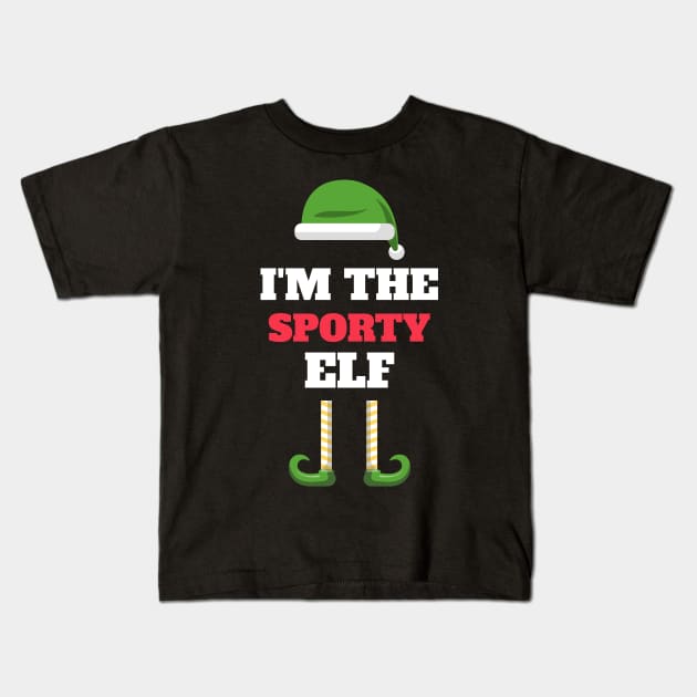 I;m the Sporty Elf Kids T-Shirt by playerpup